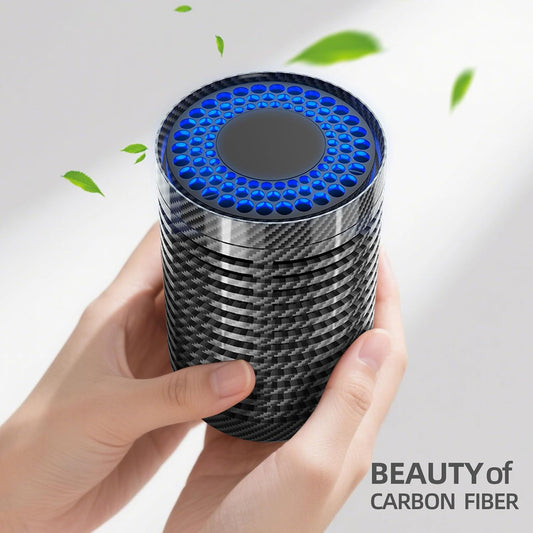 Car Air Purifier, Air Purifier for Car with True HEPA Filter Clean Air,Eliminate Dust,Odor,Portable Car Accessories Built-in Air Freshener and Perfume Diffuser for Traveling, Home, Office Use